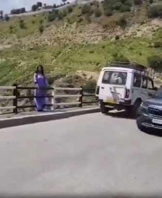 ‘Bye-bye, papa’: She blew a kiss to her father, waved her hand, and jumped into the fast-flowing river